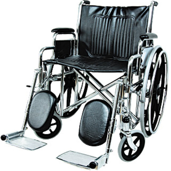 Широкая инвалидная кресло-коляска с упорами для голени 3022C0304