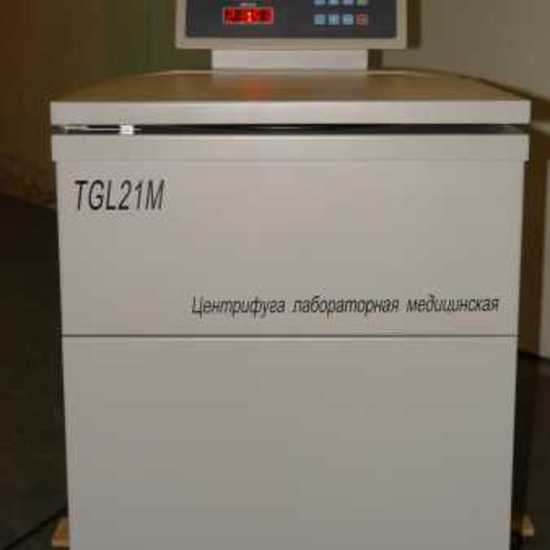 Центрифуга лабораторная медицинская TGL21M (ротор 8х100, 8000 об/мин, шаг 100)