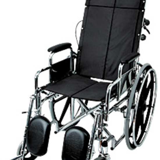 Стальная инвалидная кресло-коляска с высокой спинкой 4318C0304