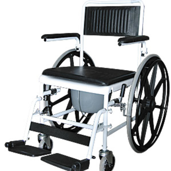Кресло-каталка инвалидная с туалетным устройством с большими колесами 5019W24