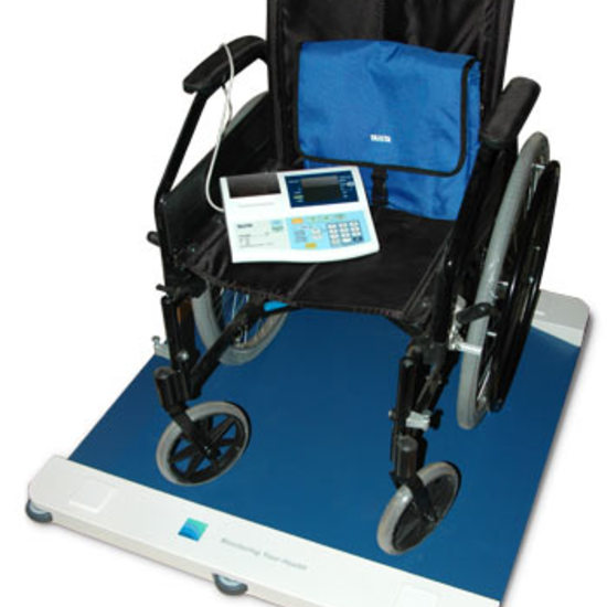 Профессиональные медицинские весы-платформа с пандусом для взвешивания в инвалидной коляске Tanita WB-630
